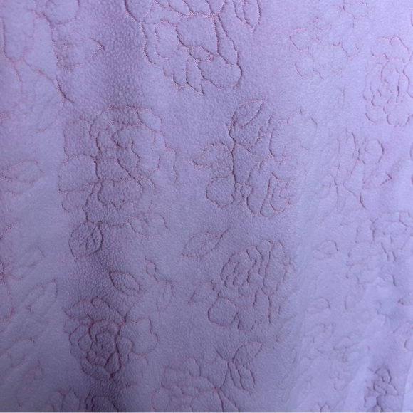 O by Oscar De La Renta Pink Rose Fleece Pullover Sweatshirt Grandmacore - Picture 3 of 4